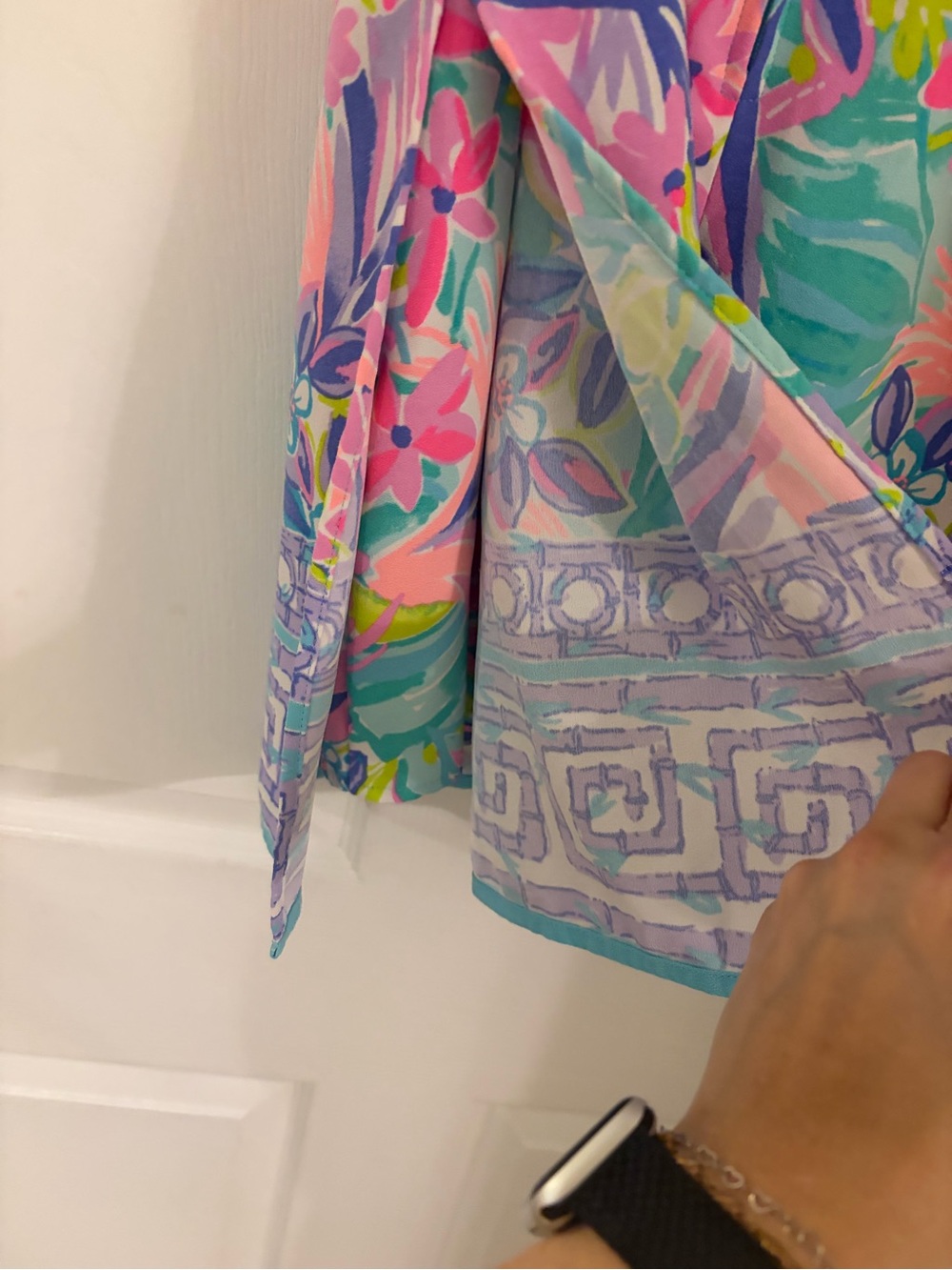 Lilly Pulitzer Adalina Romper Multi-Color Floral Dress ruffle neck size 6 - Picture 4 of 7